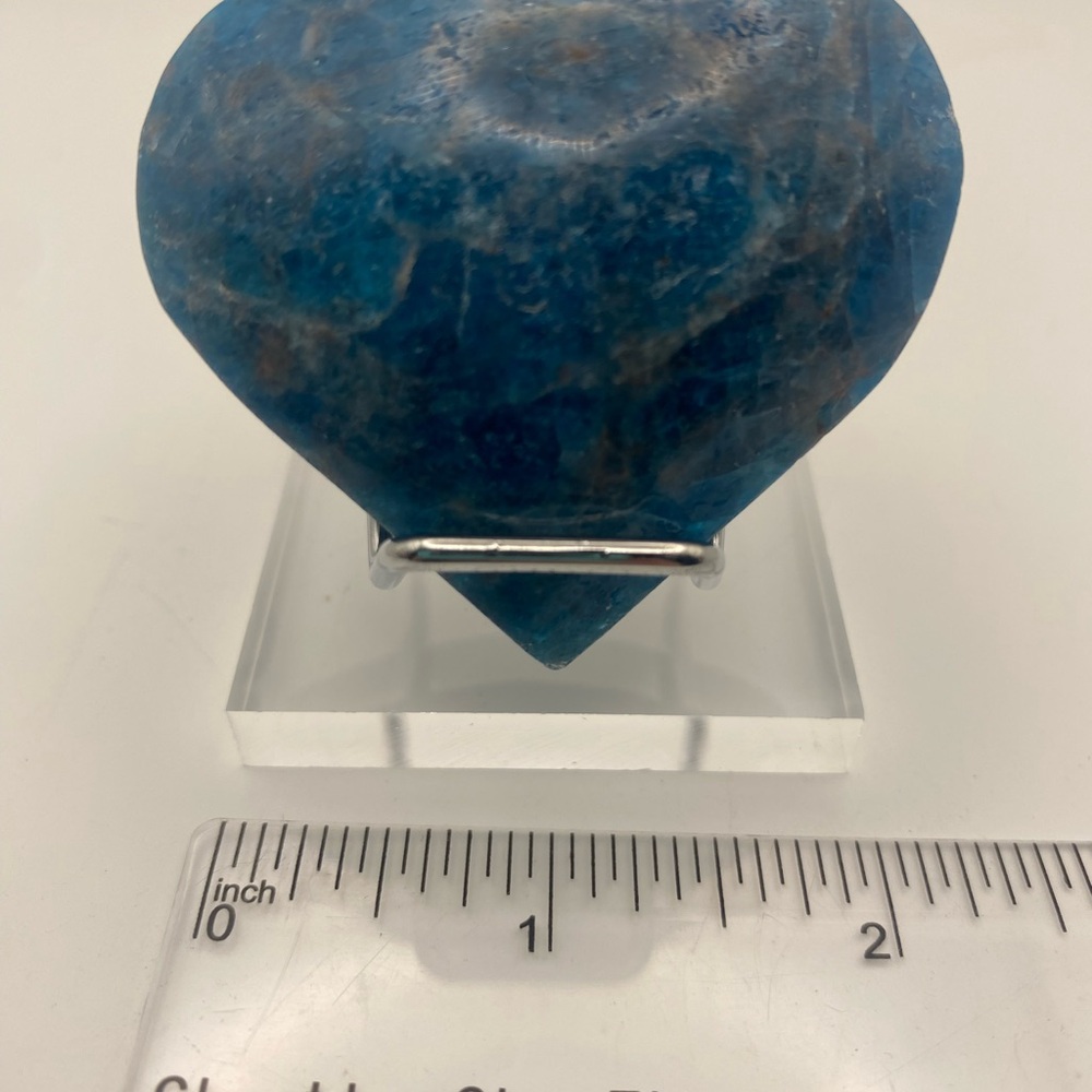 💙✨Blue Apatite Heart-Shaped Crystal - Picture 2 of 4